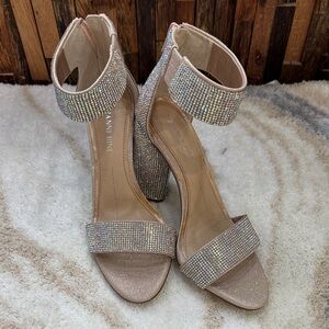 Gianni Bini Women's Shimmering Silver Heels